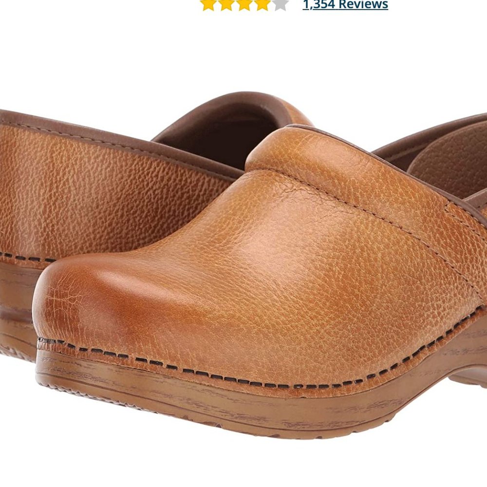 Dansko Professional Honey Distressed Clog 38